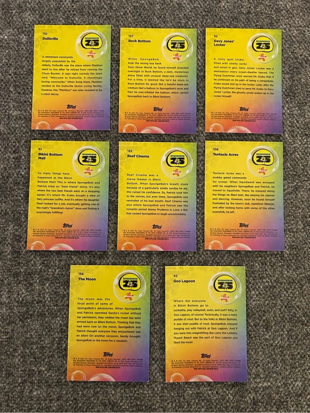 Topps Chrome SpongeBob Collectible Cards - 25th Anniversary edition - Picture 2 of 2